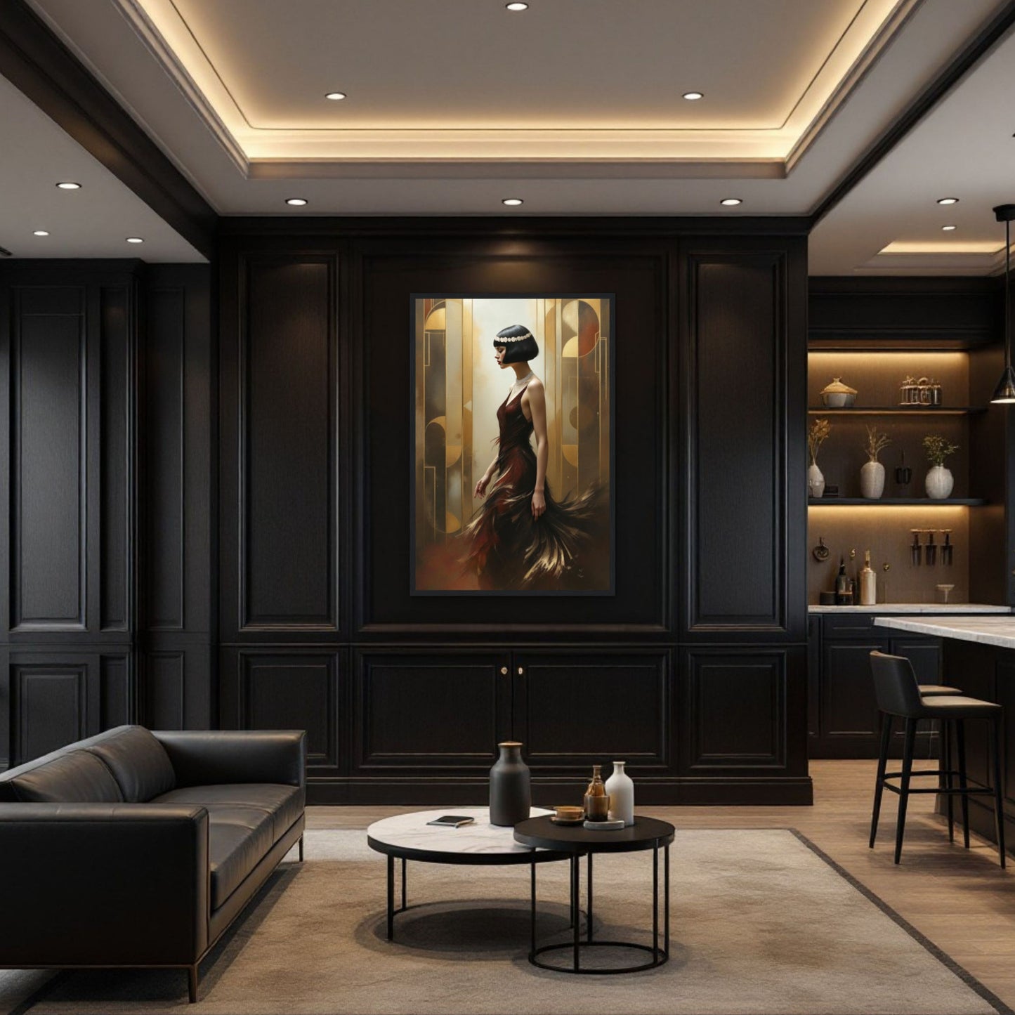 Great Gatsby Art Deco Flapper Speakeasy Print