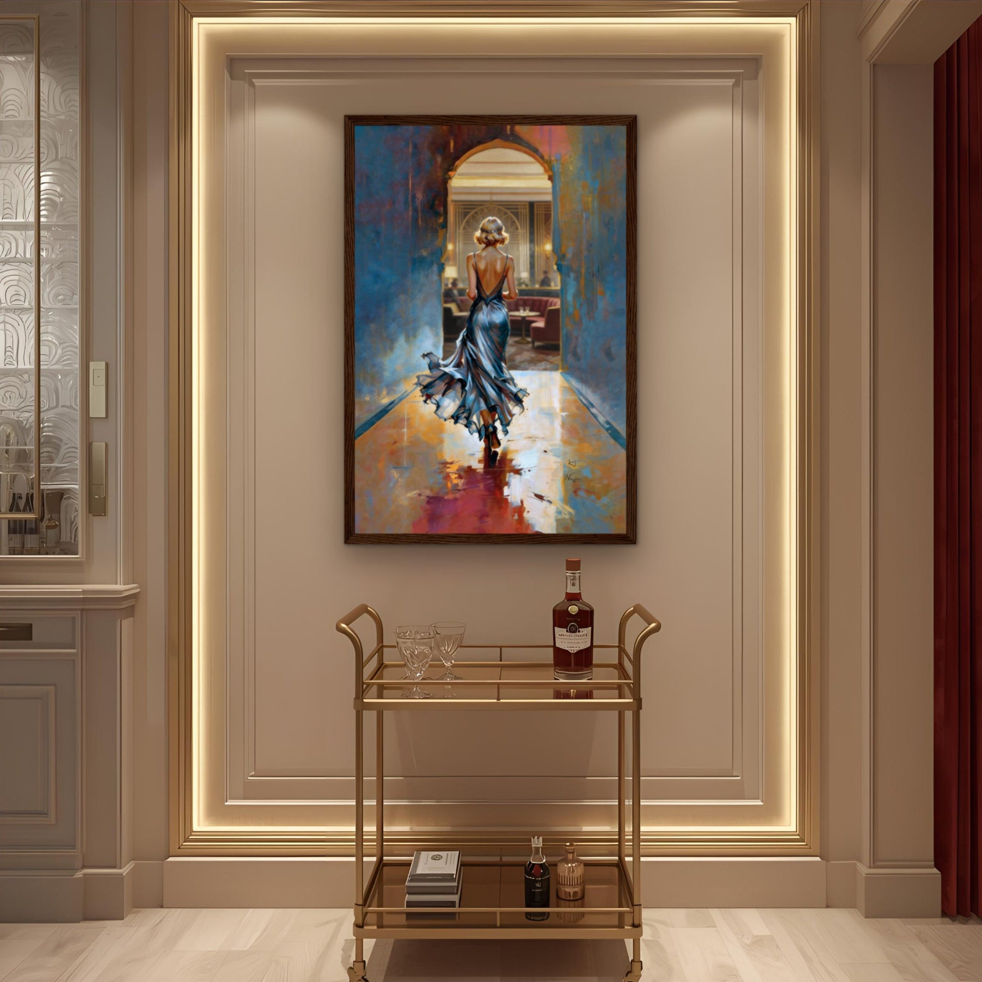 1920s Speakeasy Gatsby Flapper Art Deco Print