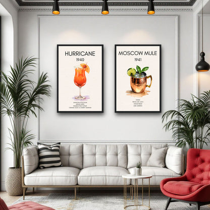 Moscow Mule Cocktail Bar Poster Print