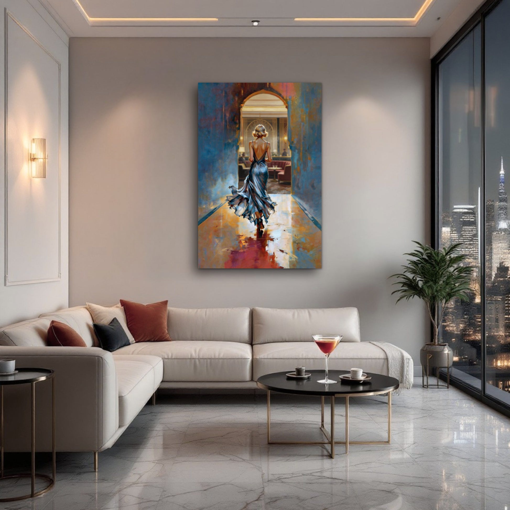 1920s Speakeasy Gatsby Flapper Art Deco Print