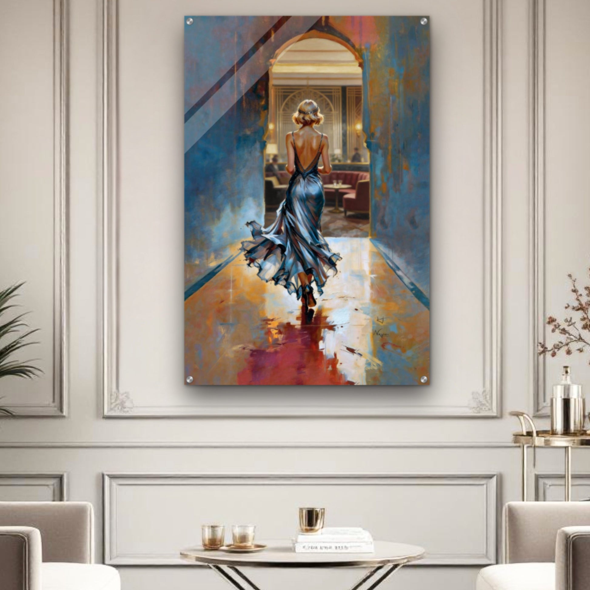 1920s Speakeasy Gatsby Flapper Art Deco Print