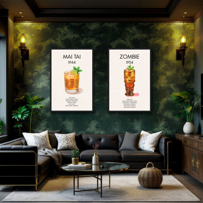 Mai Tai Tropical Cocktail Bar Poster Print