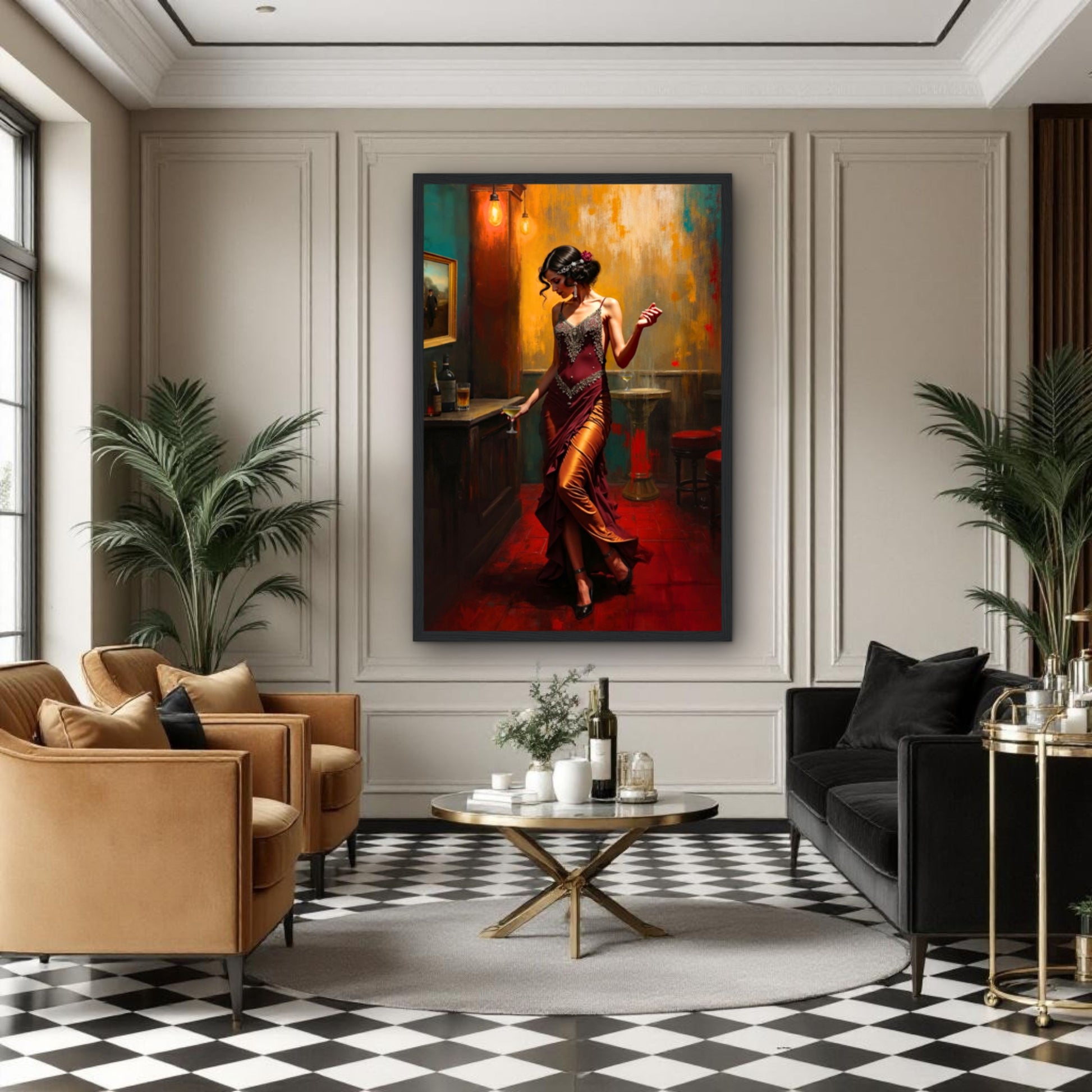 Speakeasy Flapper Art Prohibition Poster Print