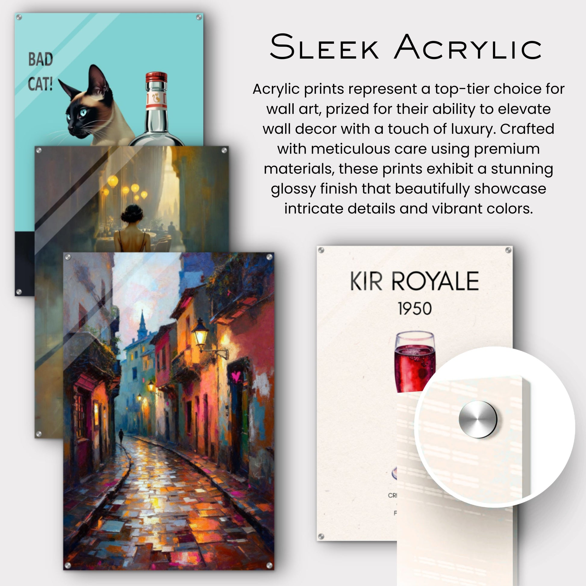 Old Europe Romantic Street Art Print