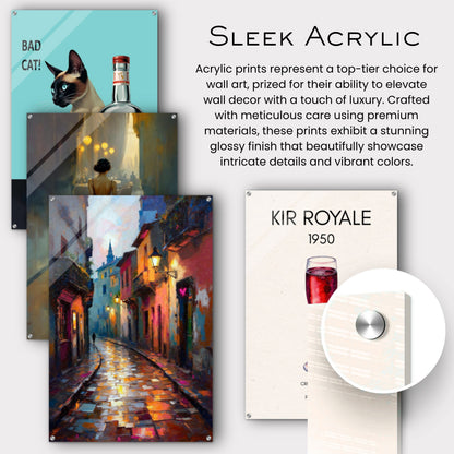 Old Europe Romantic Street Art Print