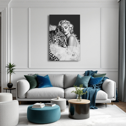 Marilyn Monroe Glam Leopard Art Print