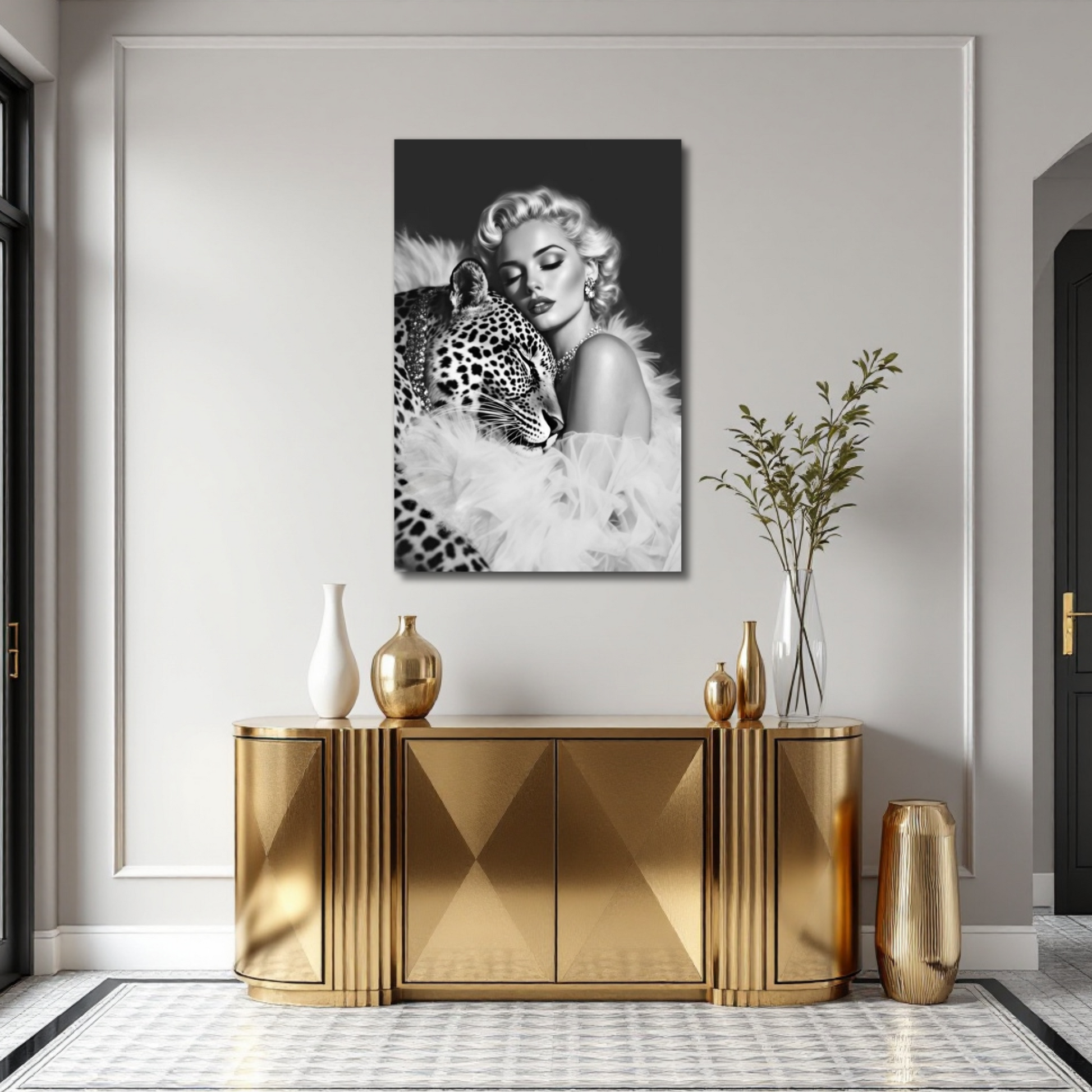 Marilyn Monroe Leopard Art Print