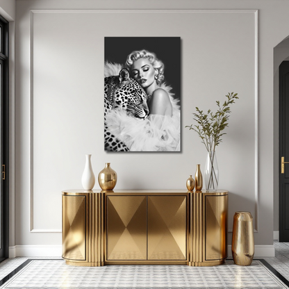 Marilyn Monroe Glam Leopard Art Print