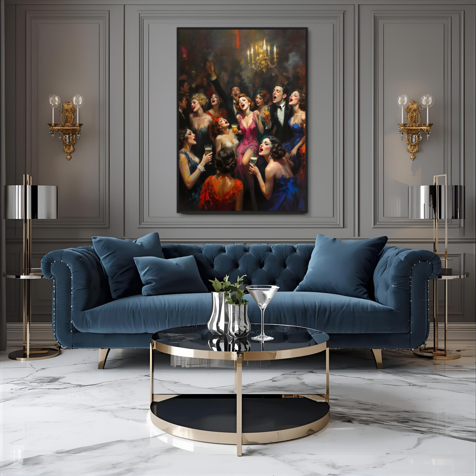 Gatsby Art Deco Speakeasy Art Print