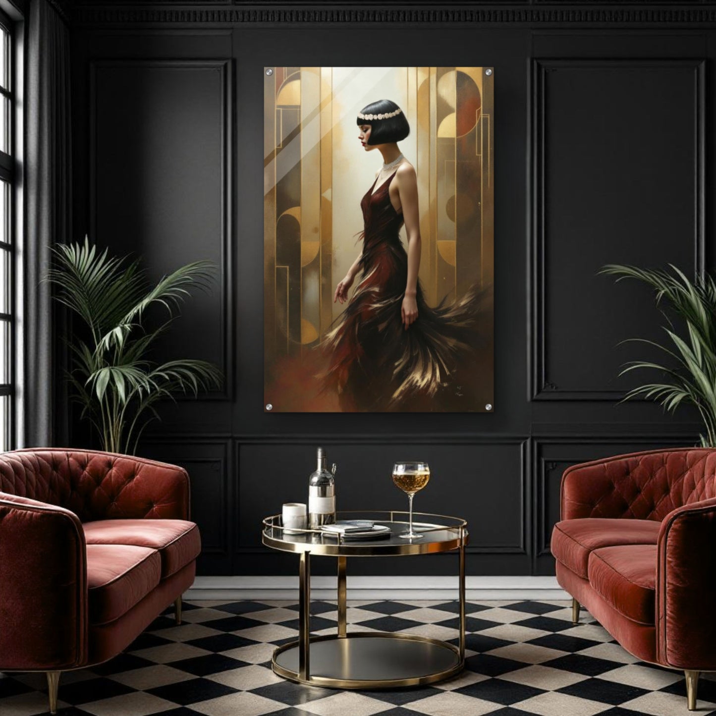 Great Gatsby Art Deco Flapper Speakeasy Print