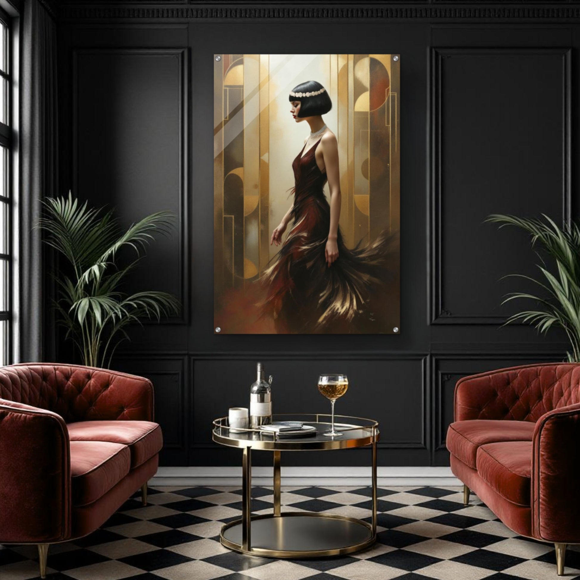 Great Gatsby Art Deco Flapper Speakeasy Print