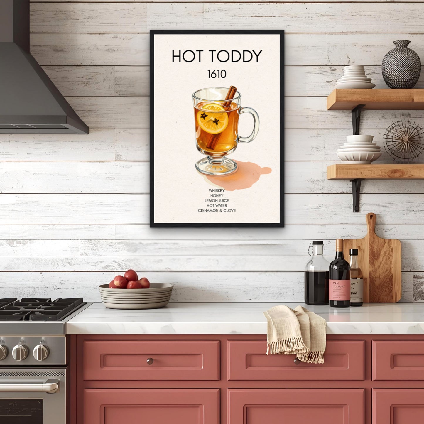 Hot Toddy Cocktail Bar Art Print No Frame 40x60 cm 16x24″ Sleek Acrylic Print