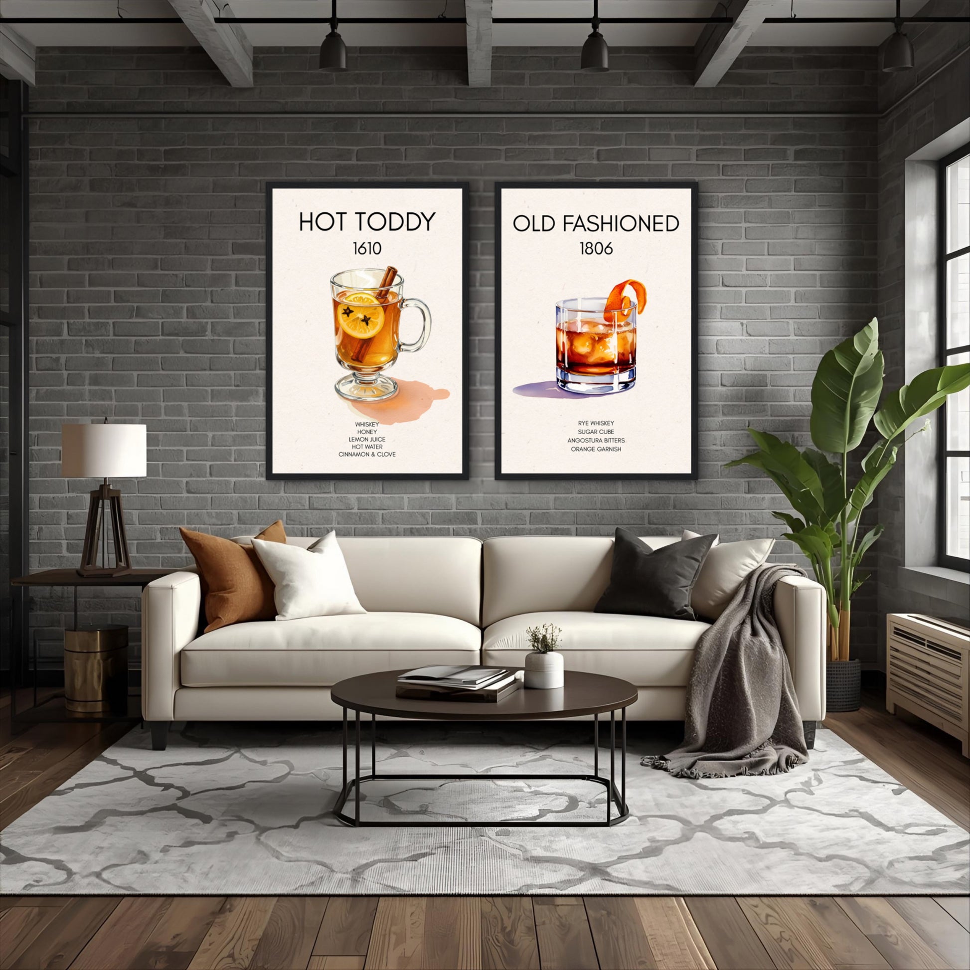 Hot Toddy Cocktail Bar Art Print No Frame 40x60 cm 16x24″ Sleek Acrylic Print