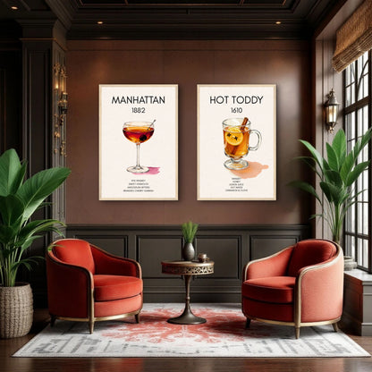 Hot Toddy Cocktail Bar Art Print