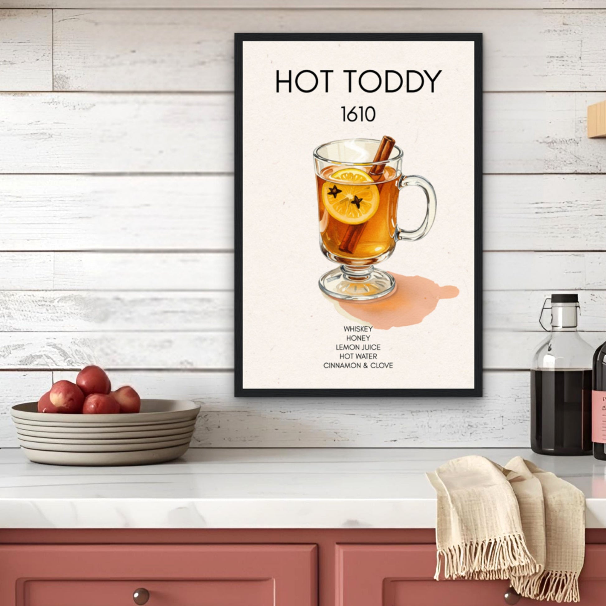 Hot Toddy Cocktail Bar Art Print