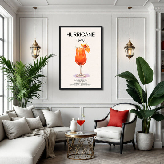 Hurricane Cocktail Bar Art Print