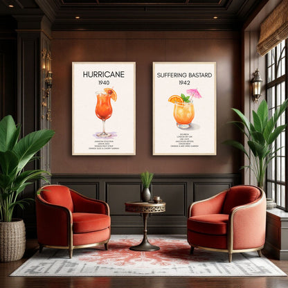 Hurricane Cocktail Bar Art Print