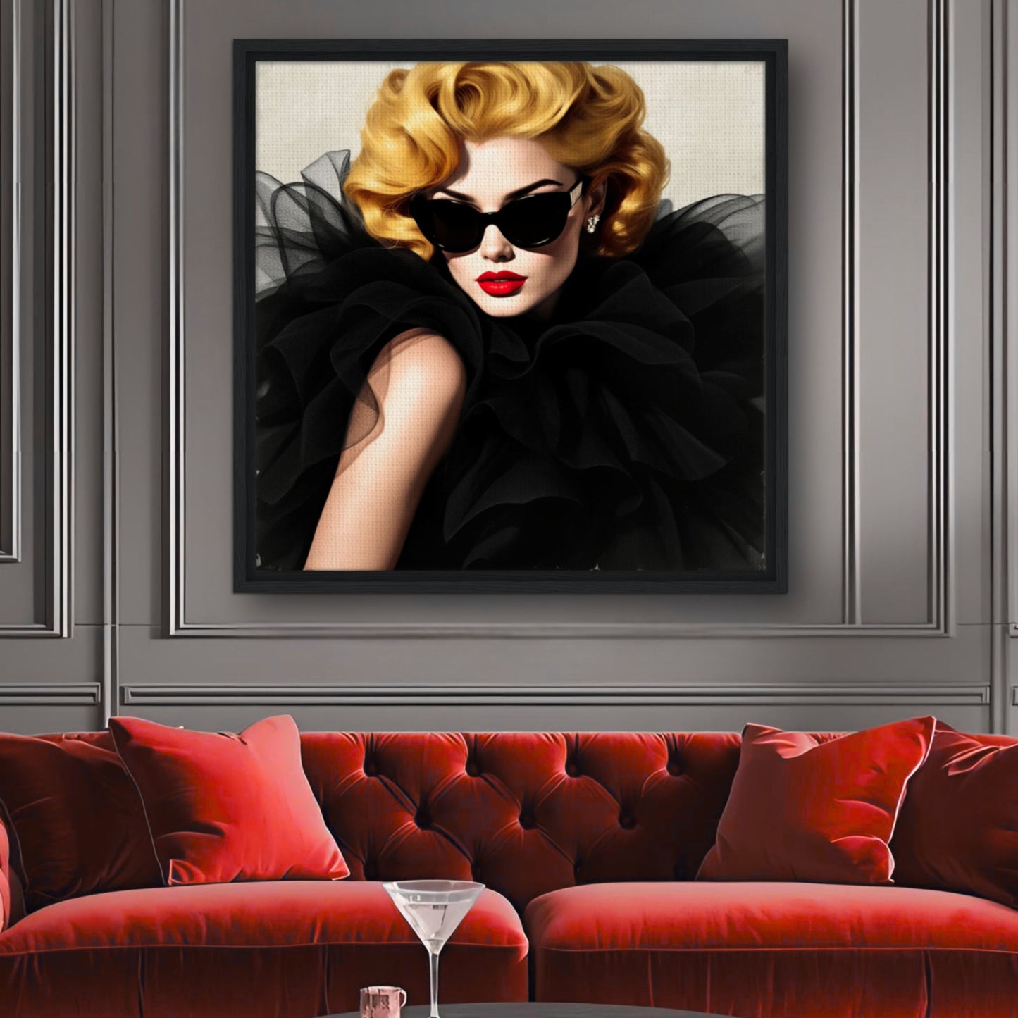 Paris Avant-Garde Retro Fashion Model Art Print