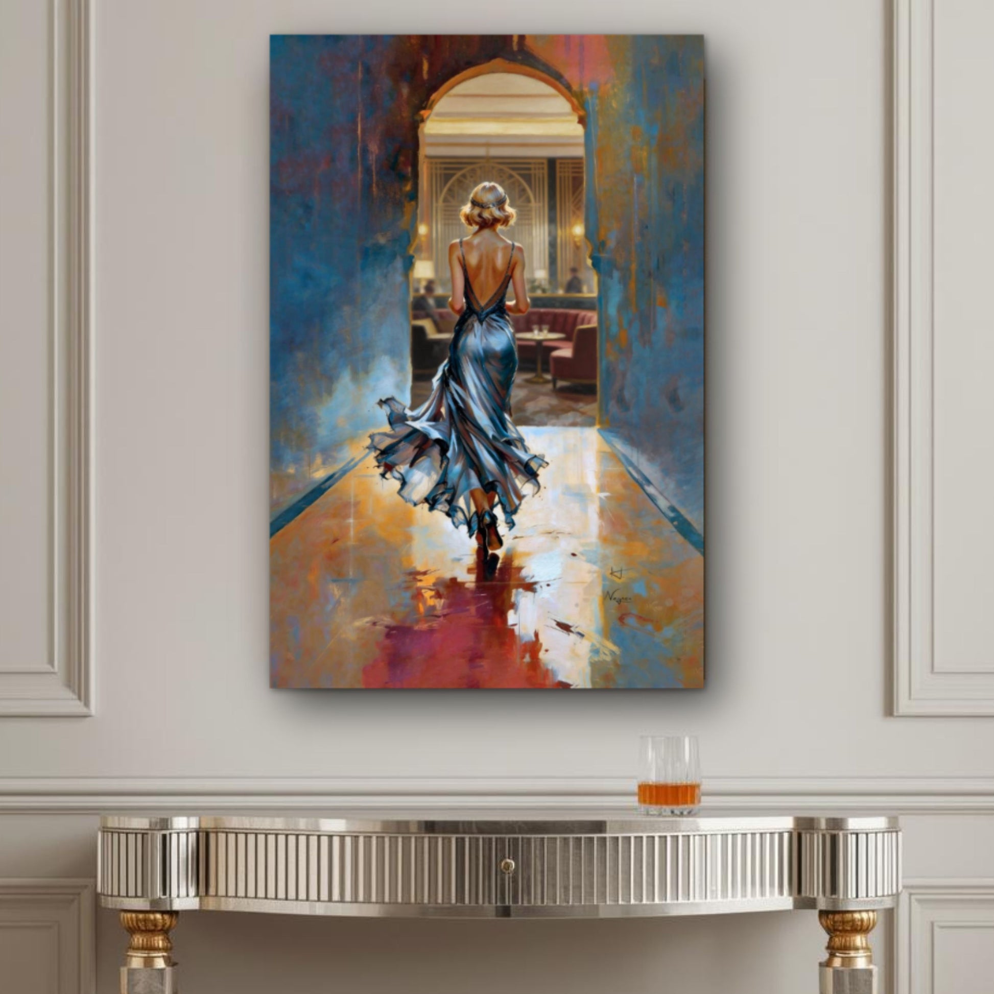 1920s Speakeasy Gatsby Flapper Art Deco Print