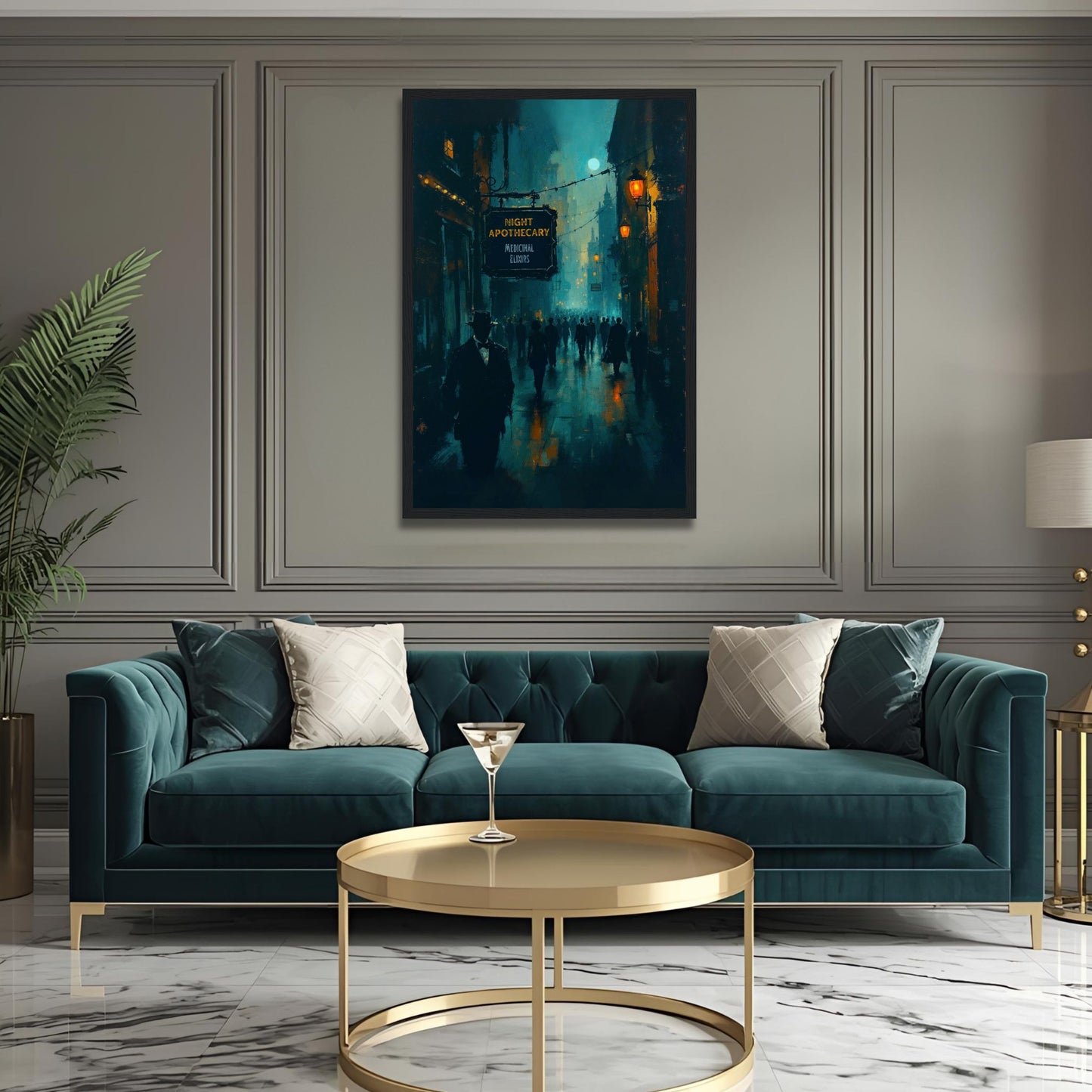 Prohibition Speakeasy Moody Nightlife Art Print