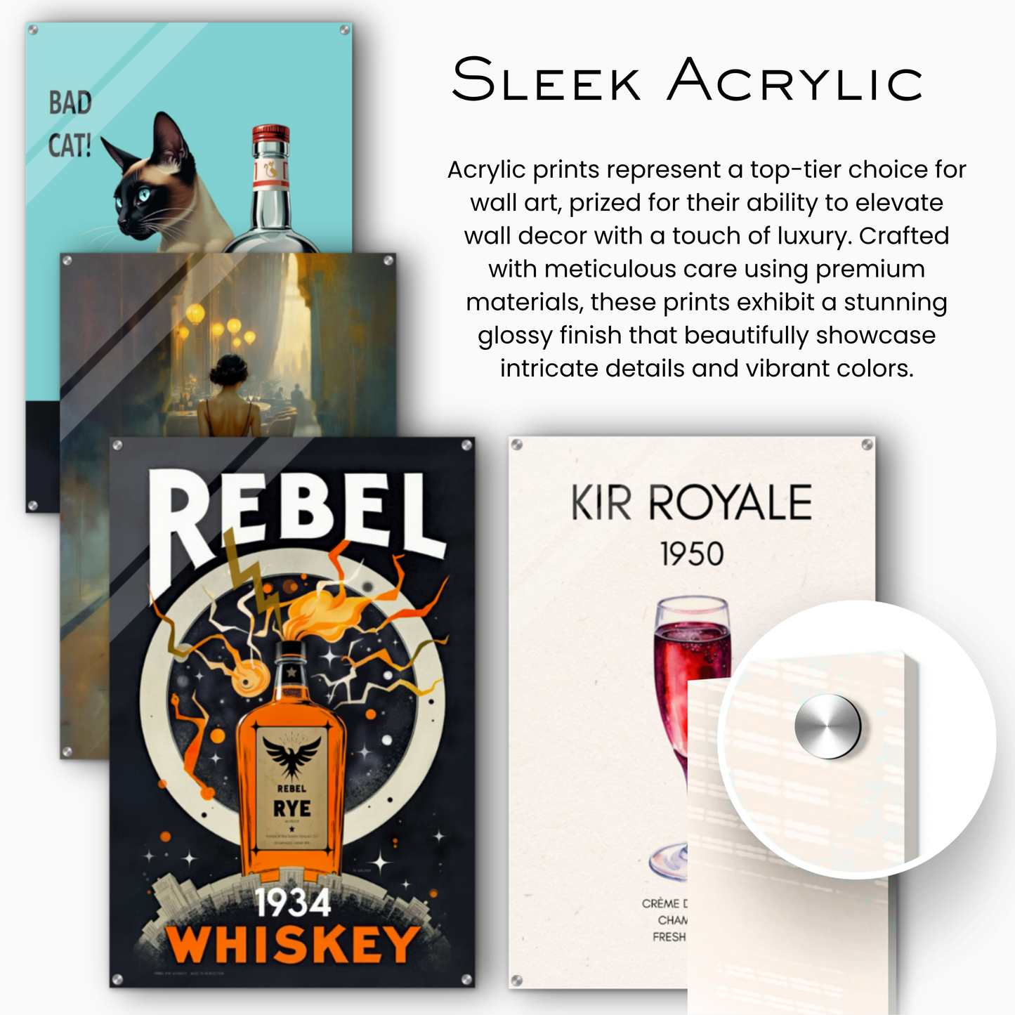 Speakeasy Bootleg Prohibition Bar Art Print