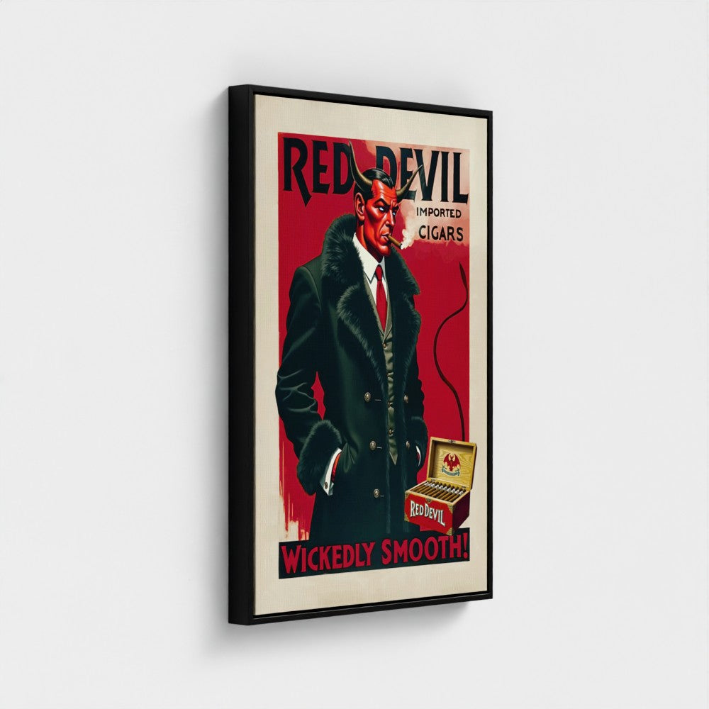 Red Devil 1920s Art Deco Cigar Art Print