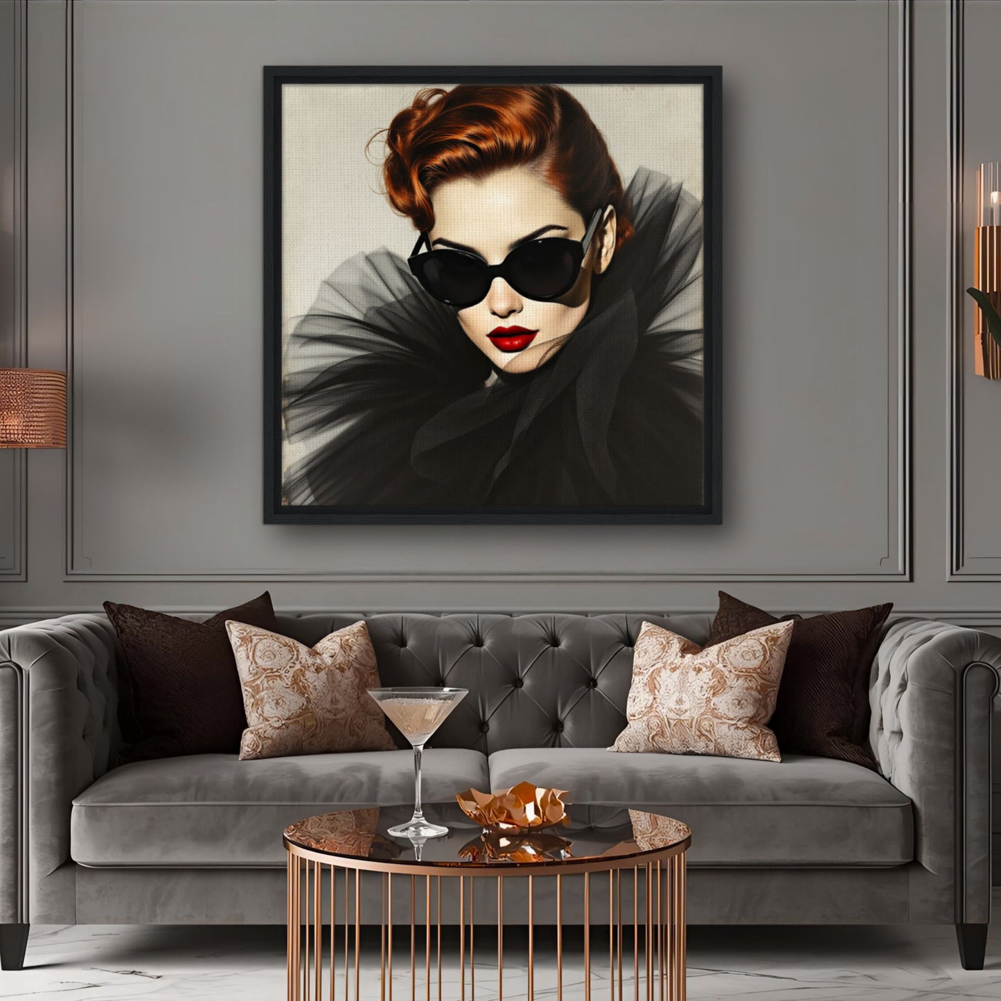 Femme Fatale Paris Runway Fashion Art Print