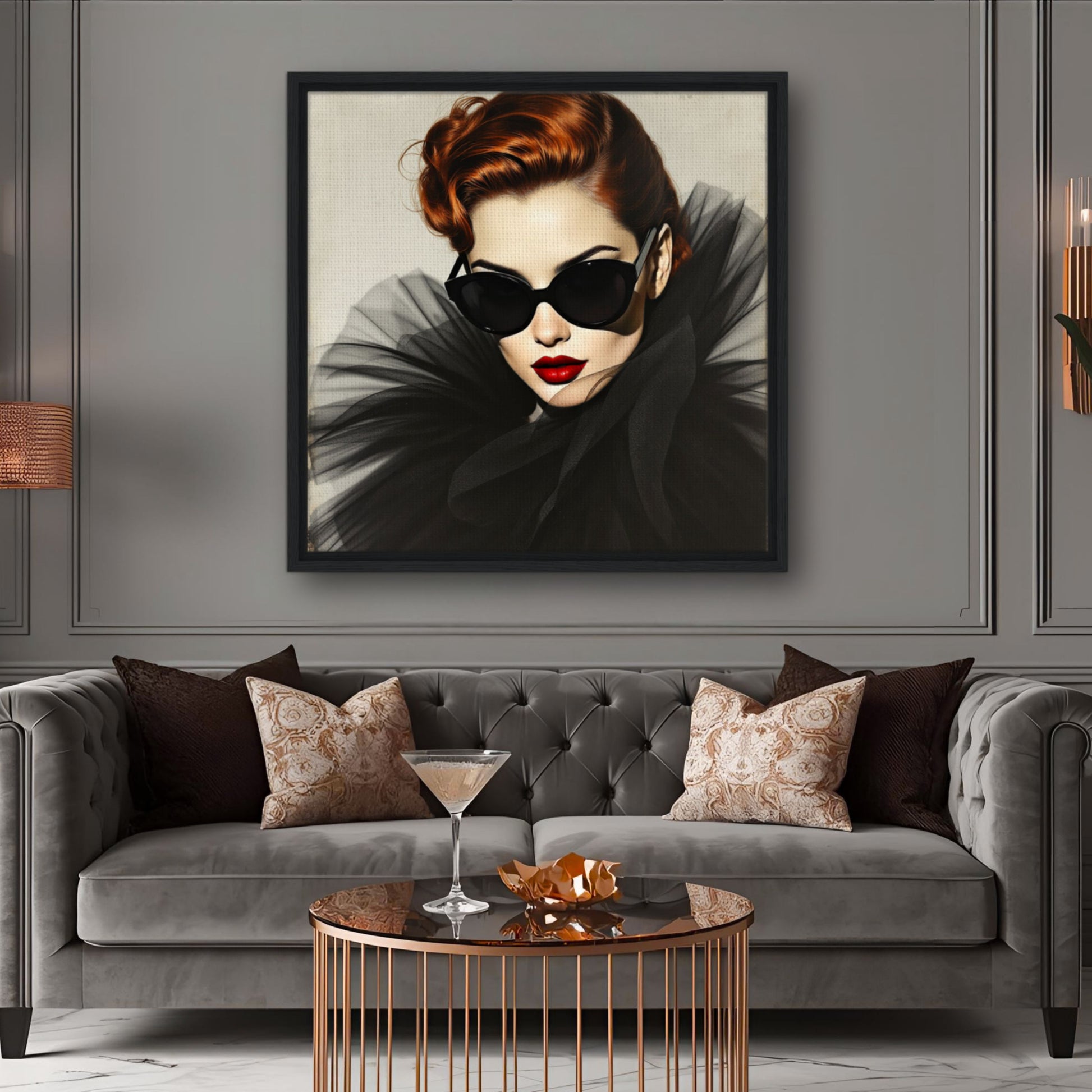 Femme Fatale Paris Runway Fashion Art Print