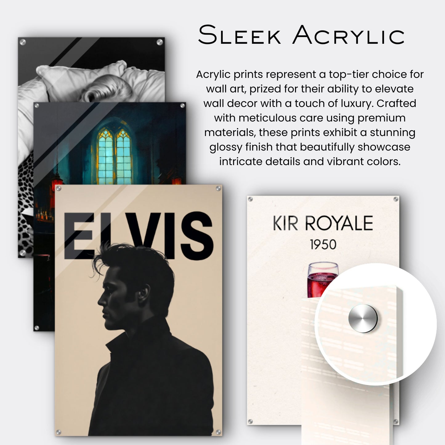 Young Elvis Presley Silhouette Art Print