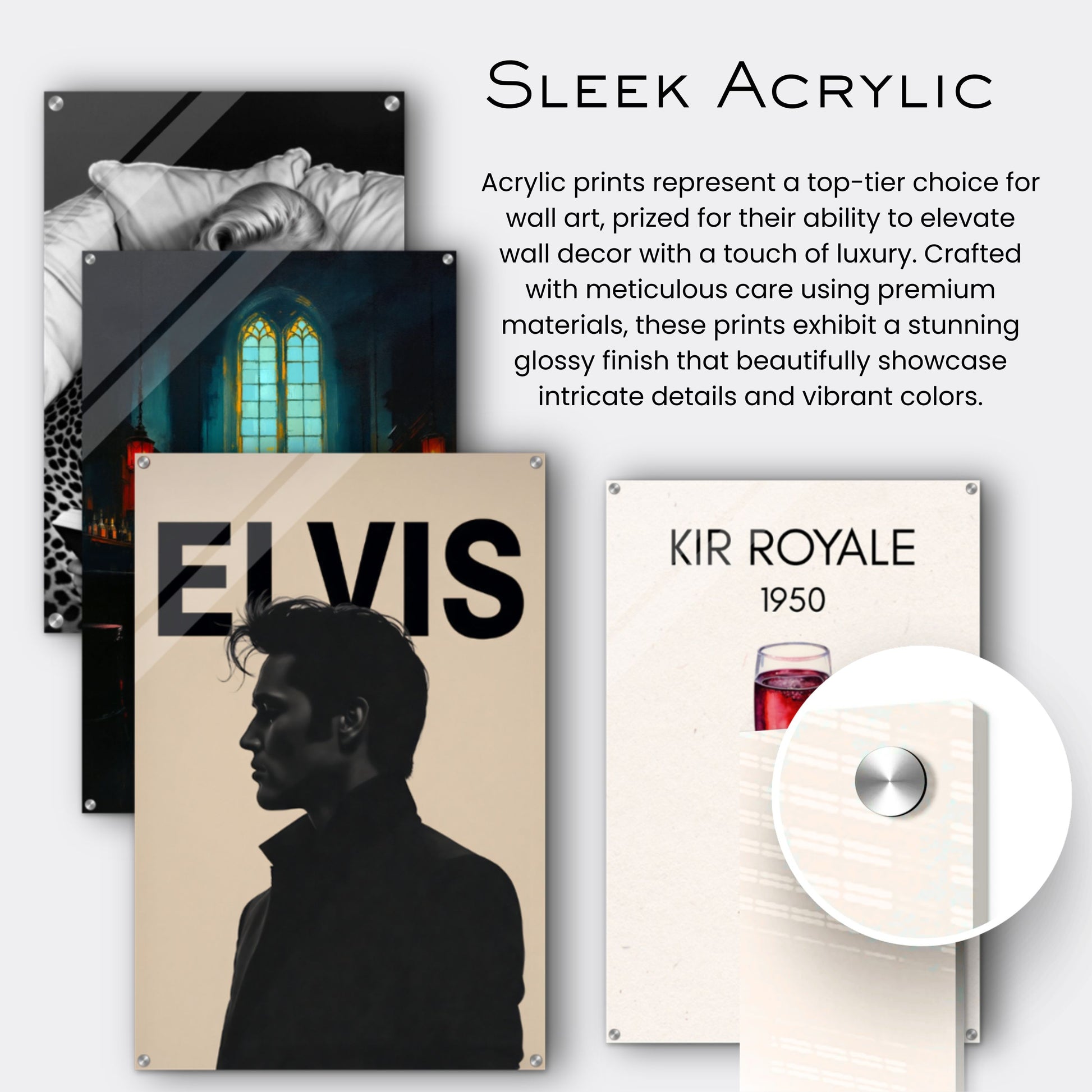 Young Elvis Presley Silhouette Art Print