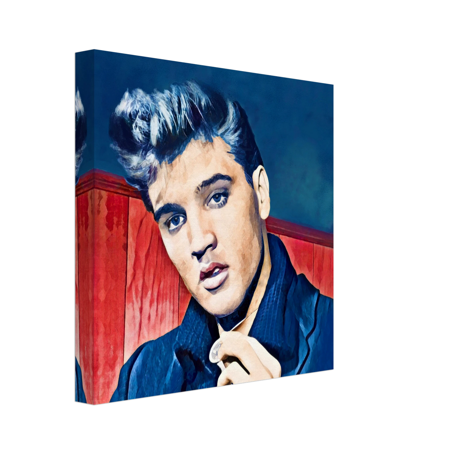 Young Elvis Presley Art Print No Frame 30x30 cm 12x12″ Gallery Wrapped Canvas