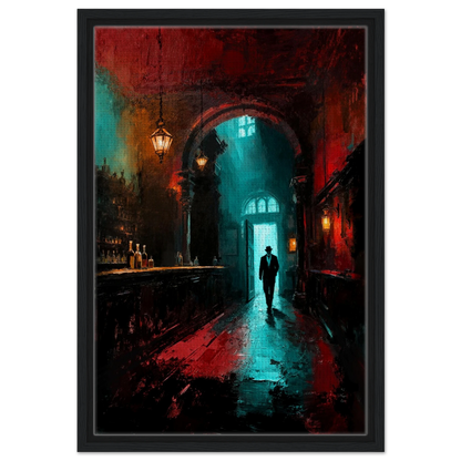 Speakeasy 1920s Bar Art Poster Print 40x60 cm 16x24″ Museum-Quality Matte Framed Poster Black Wood Frame