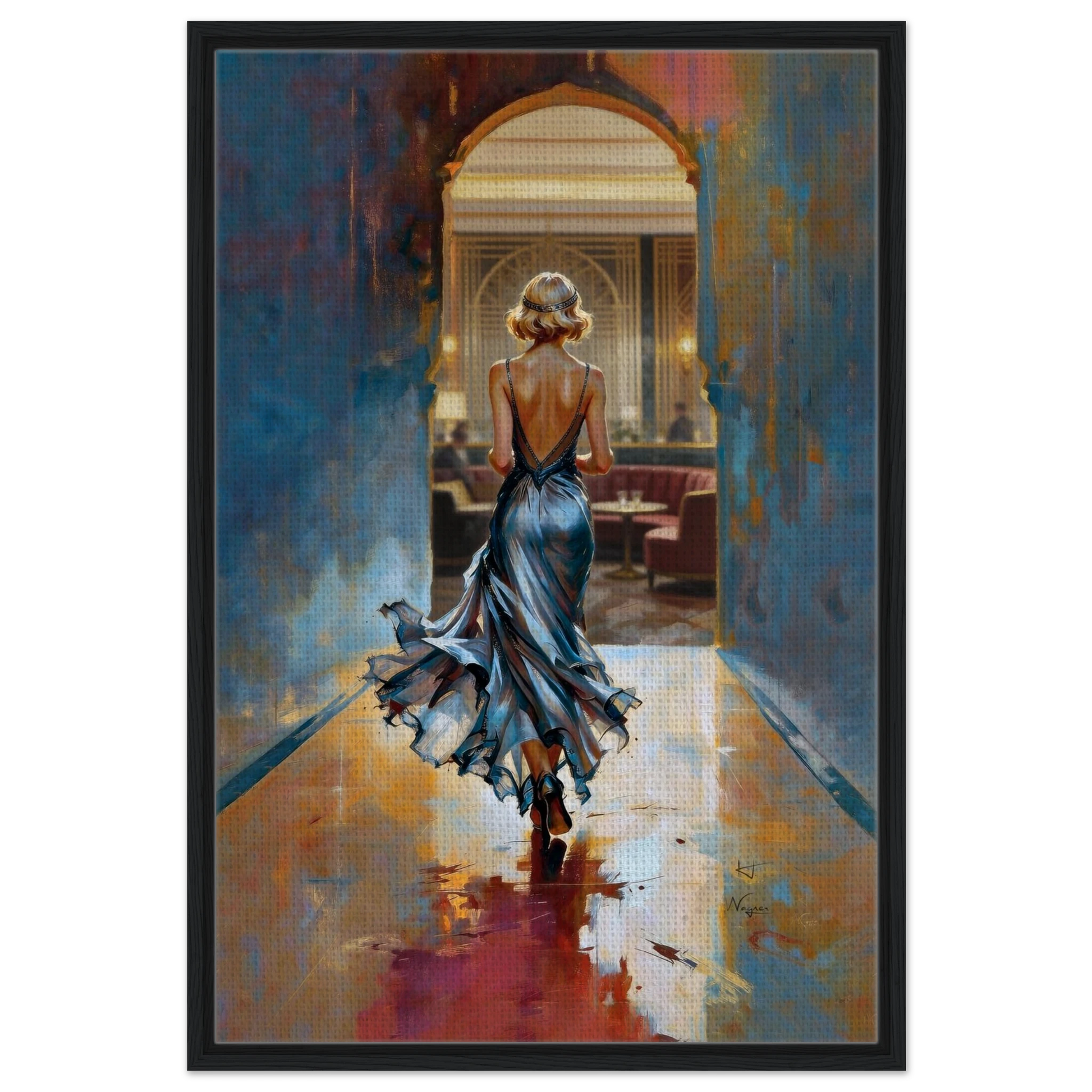 1920s Speakeasy Gatsby Flapper Art Deco Print