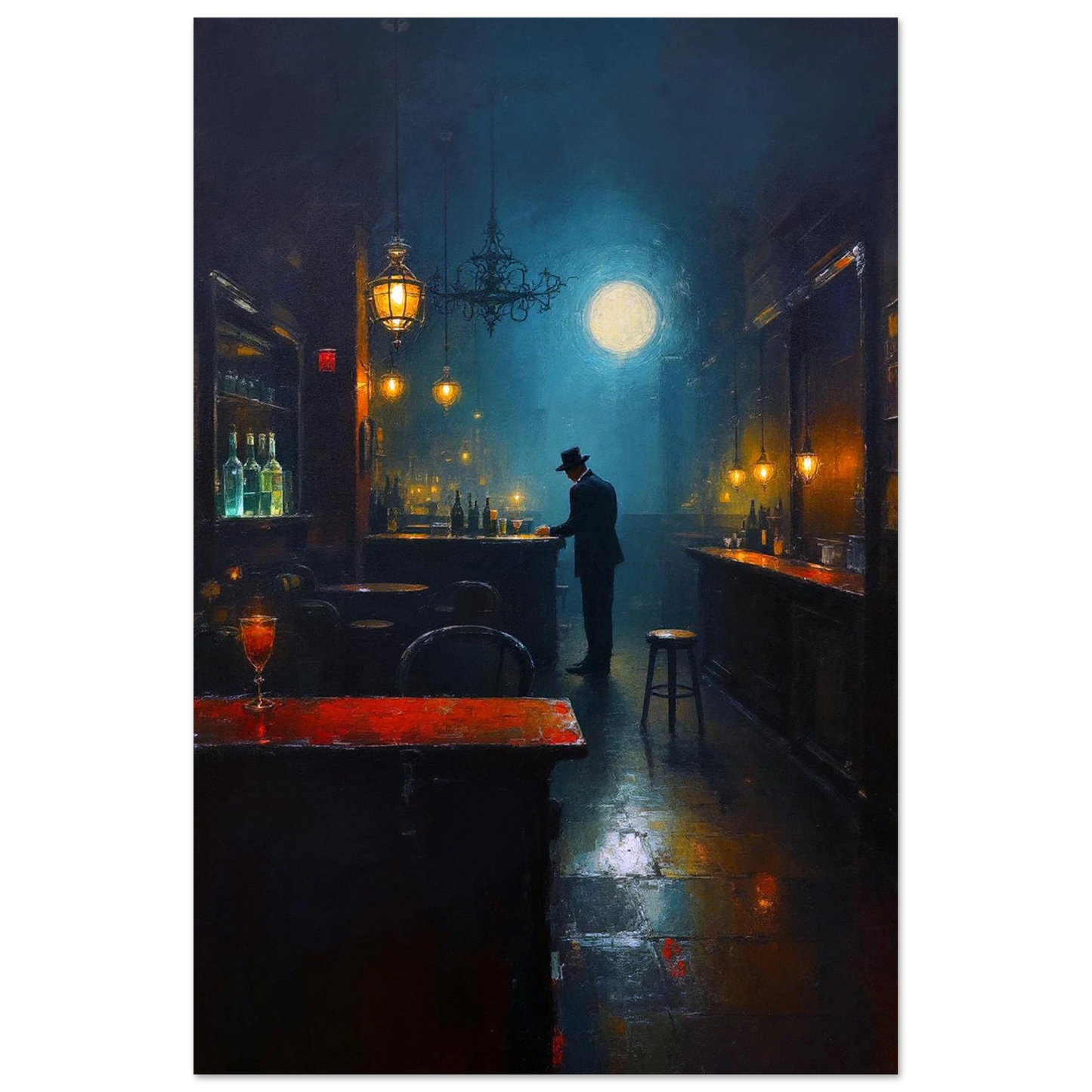 Speakeasy Bootleg Prohibition Bar Art Print