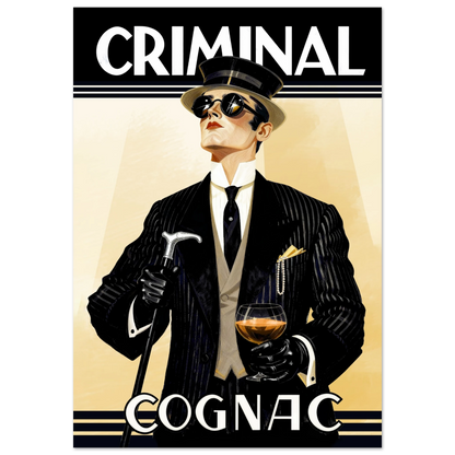 Criminal Cognac 1920s Art Deco Print