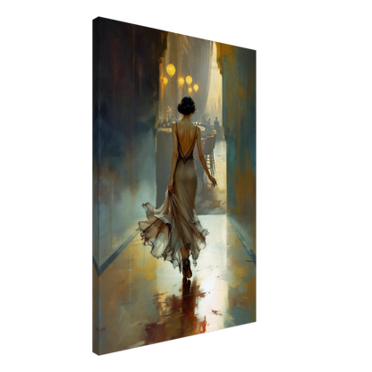 1920s Speakeasy Art Deco Flapper Print 60x90 cm 24x36″ Gallery Wrapped Canvas No Frame