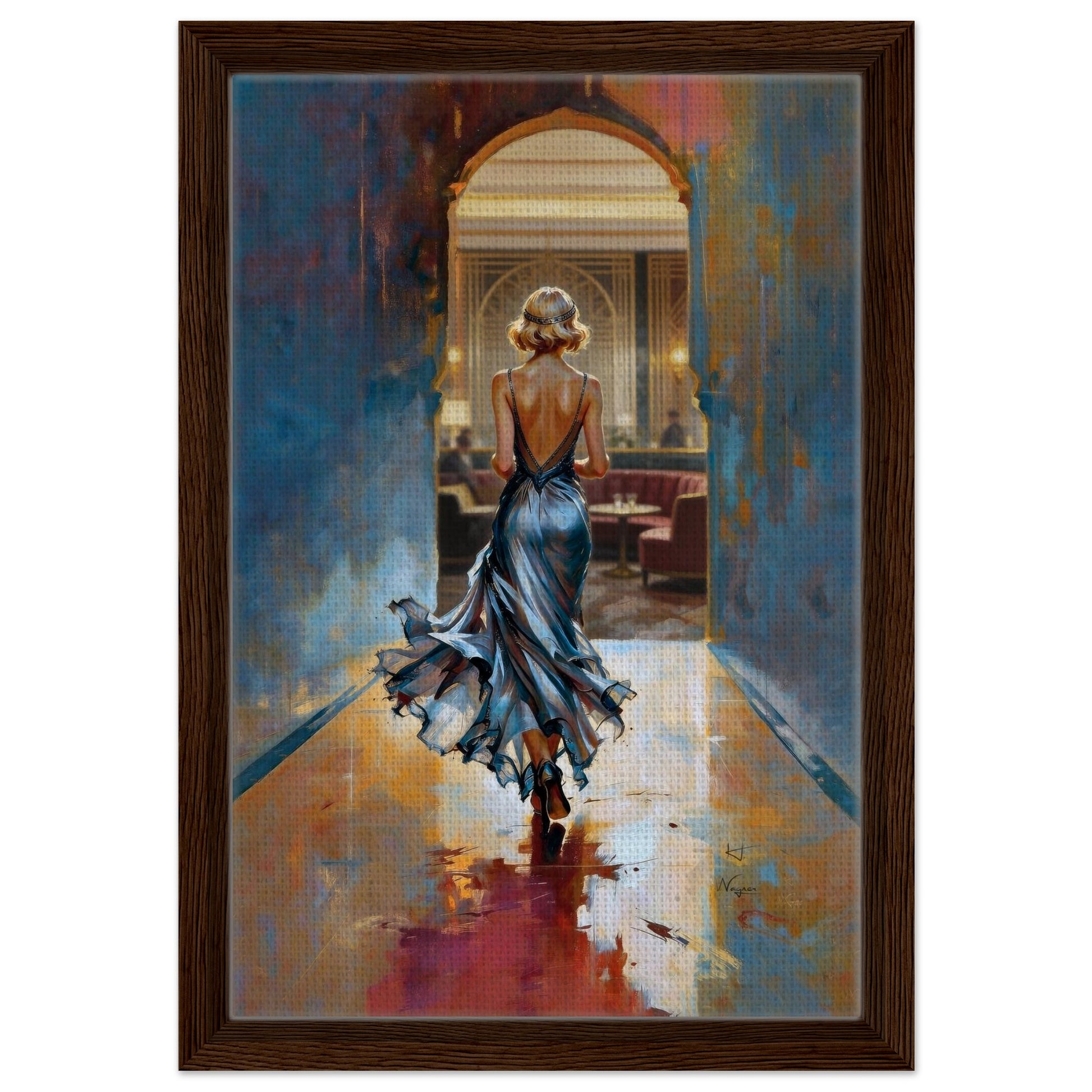 1920s Speakeasy Gatsby Flapper Art Deco Print 70x100 cm 28x40″ Classic Matte Poster No Frame