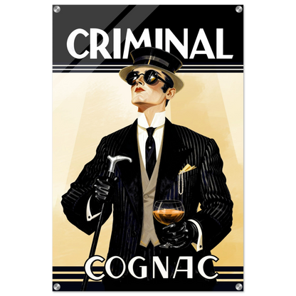 Criminal Cognac 1920s Art Deco Print