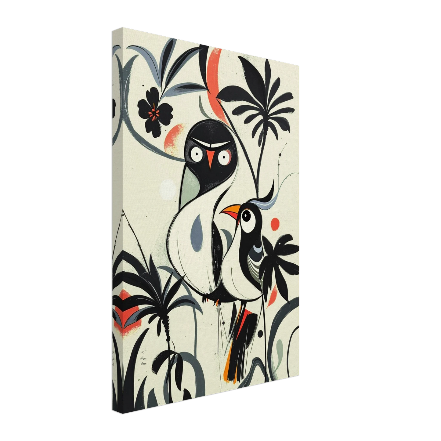 Abstract Bird Modern Tropical Art Print