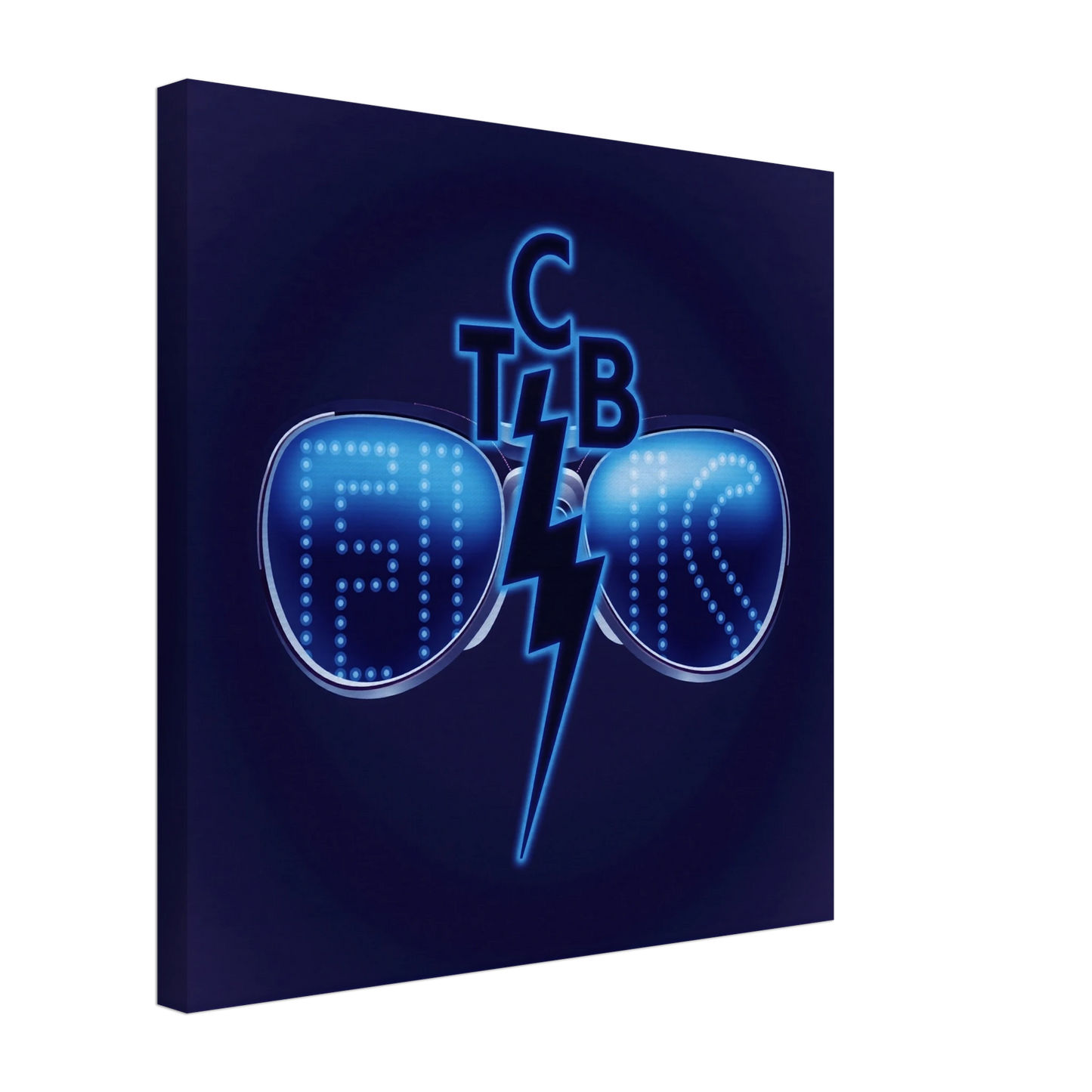 Elvis Presley TCB Sunglasses Art Print 50x50 cm 20x20″ Gallery Wrapped Canvas