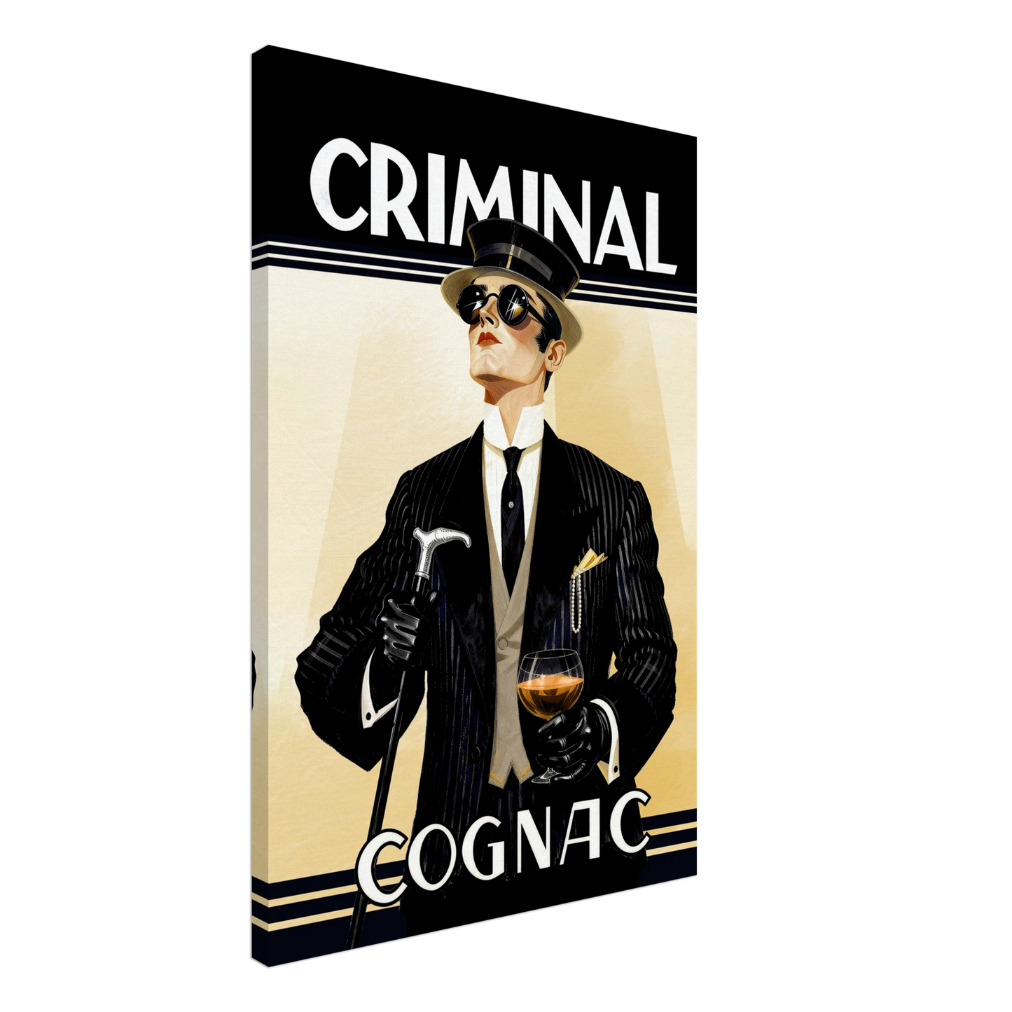 Criminal Cognac 1920s Art Deco Print