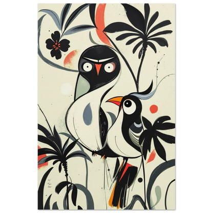 Abstract Bird Modern Tropical Art Print