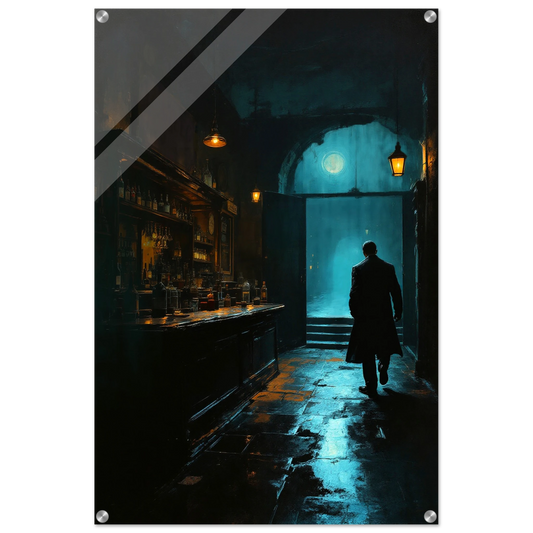 Speakeasy Prohibition Bootleg Bar Art Poster Print 60x90 cm 24x36″ Sleek Acrylic Print No Frame