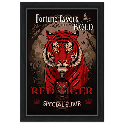Tiger Cocktail Bar Art Poster Print