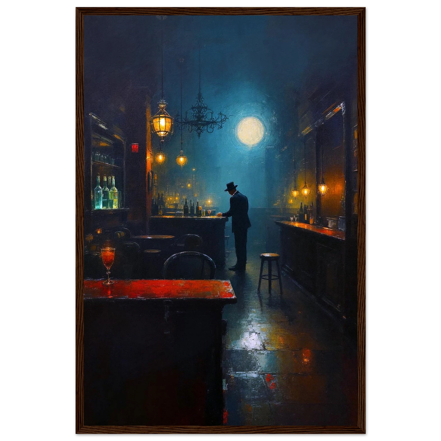 Speakeasy Bootleg Prohibition Bar Art Print