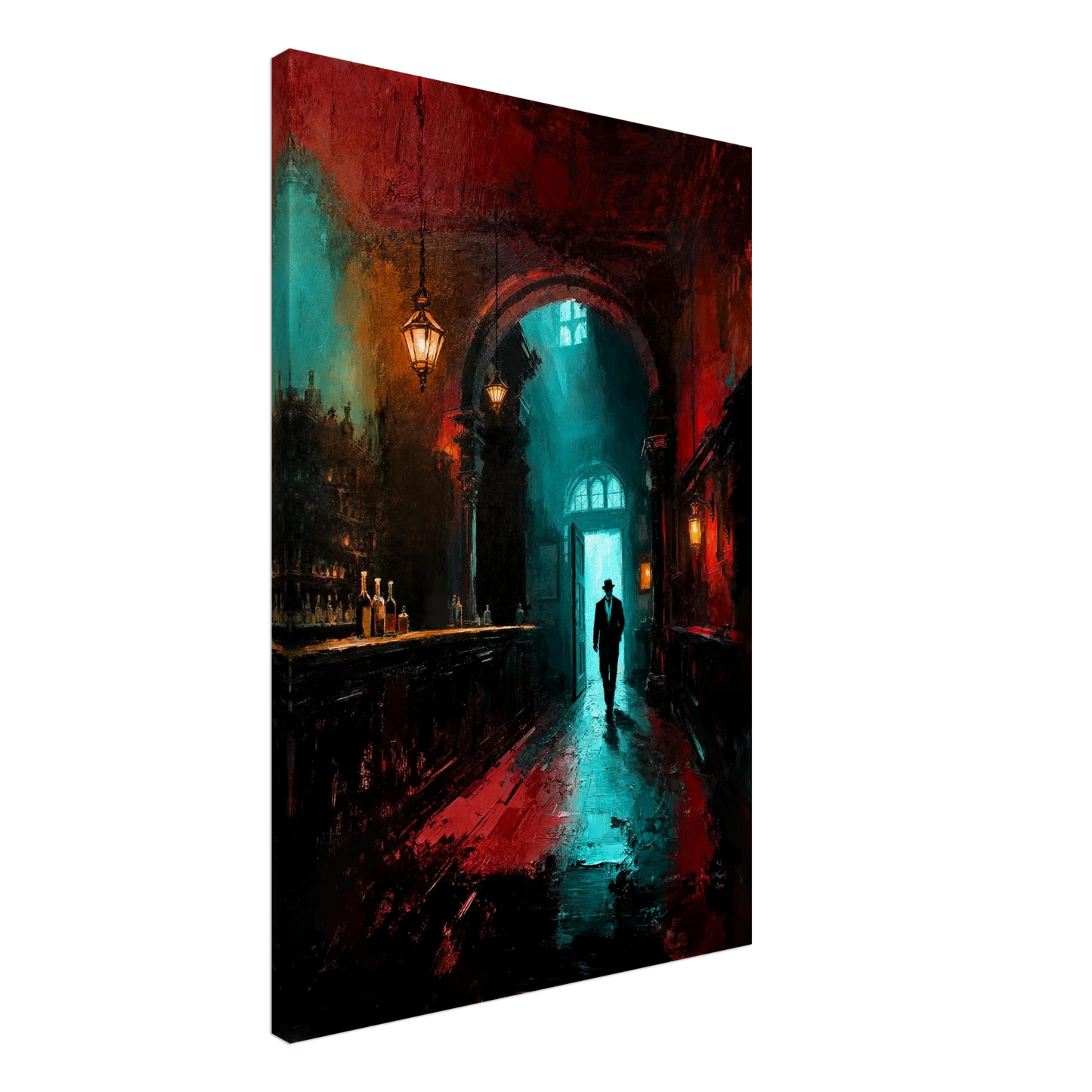 Speakeasy 1920s Bar Art Poster Print 40x60 cm 16x24″ Museum-Quality Matte Framed Poster Black Wood Frame