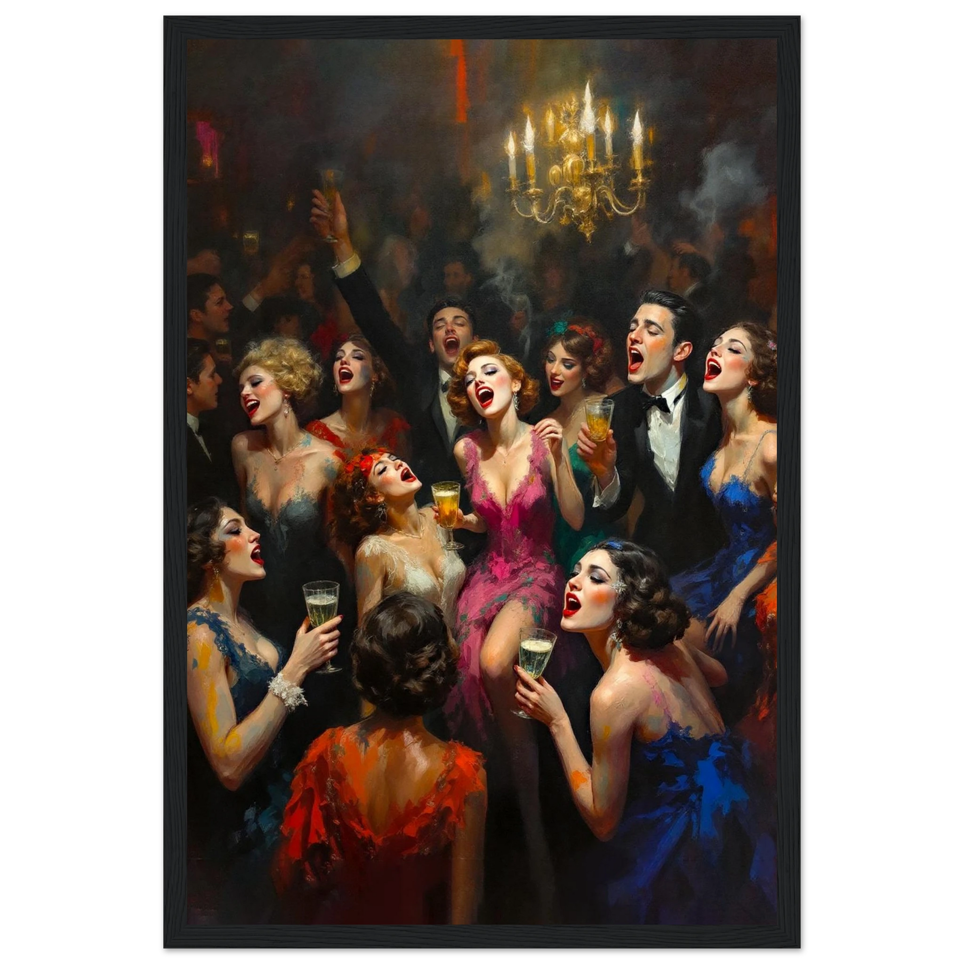 Gatsby Art Deco Speakeasy Art Print