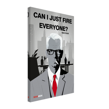 Roger Sterling Mad Men Quote Art Print No Frame 40x60 cm 16x24″ Gallery Wrapped Canvas