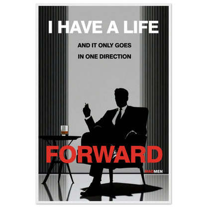 Mad Men Motivational Quote Don Draper Art Print No Frame 60x90 cm 24x36″ Gallery Wrapped Canvas