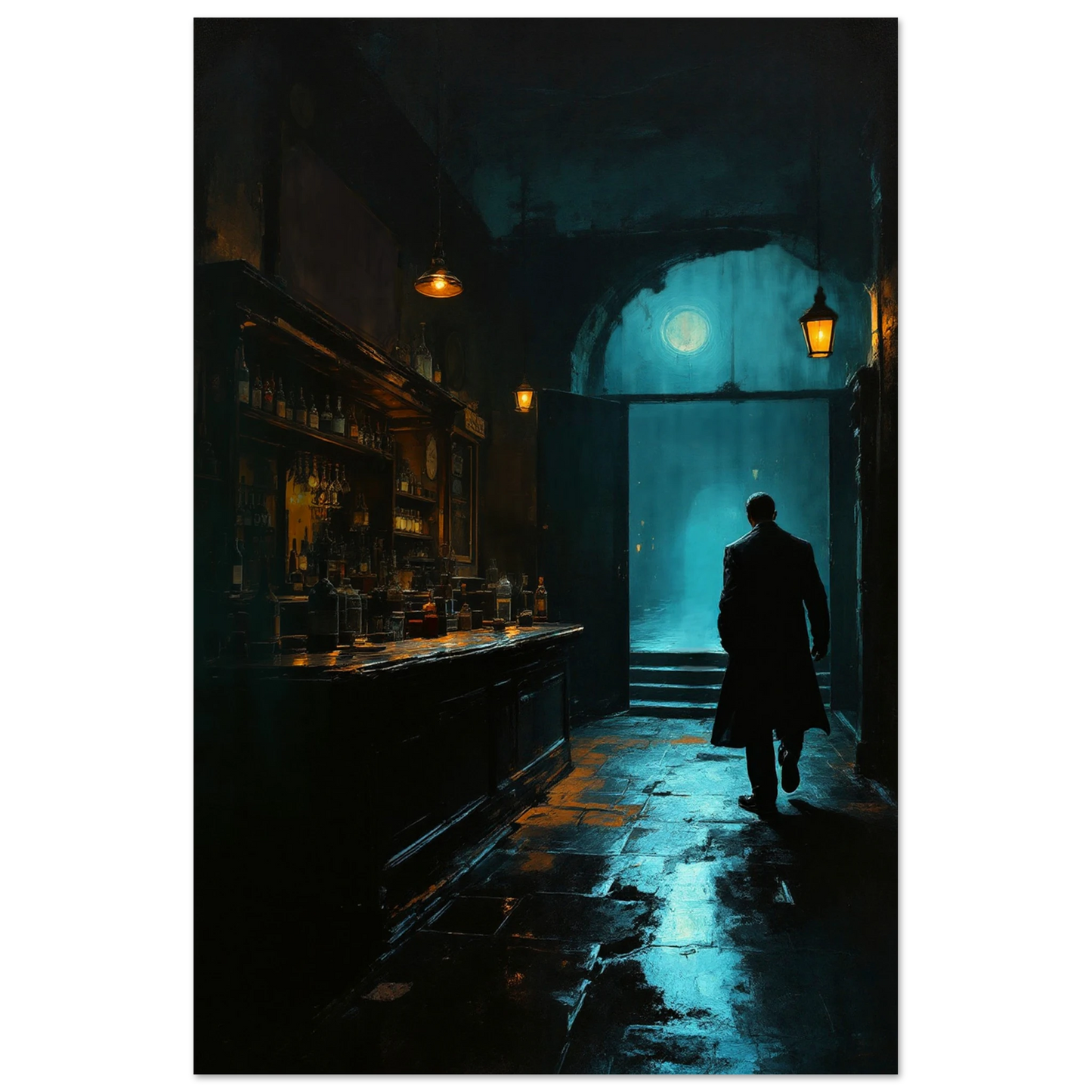 Speakeasy Prohibition Bootleg Bar Art Poster Print 30x45 cm 12x18″ Museum-Quality Matte Paper Poster No Frame